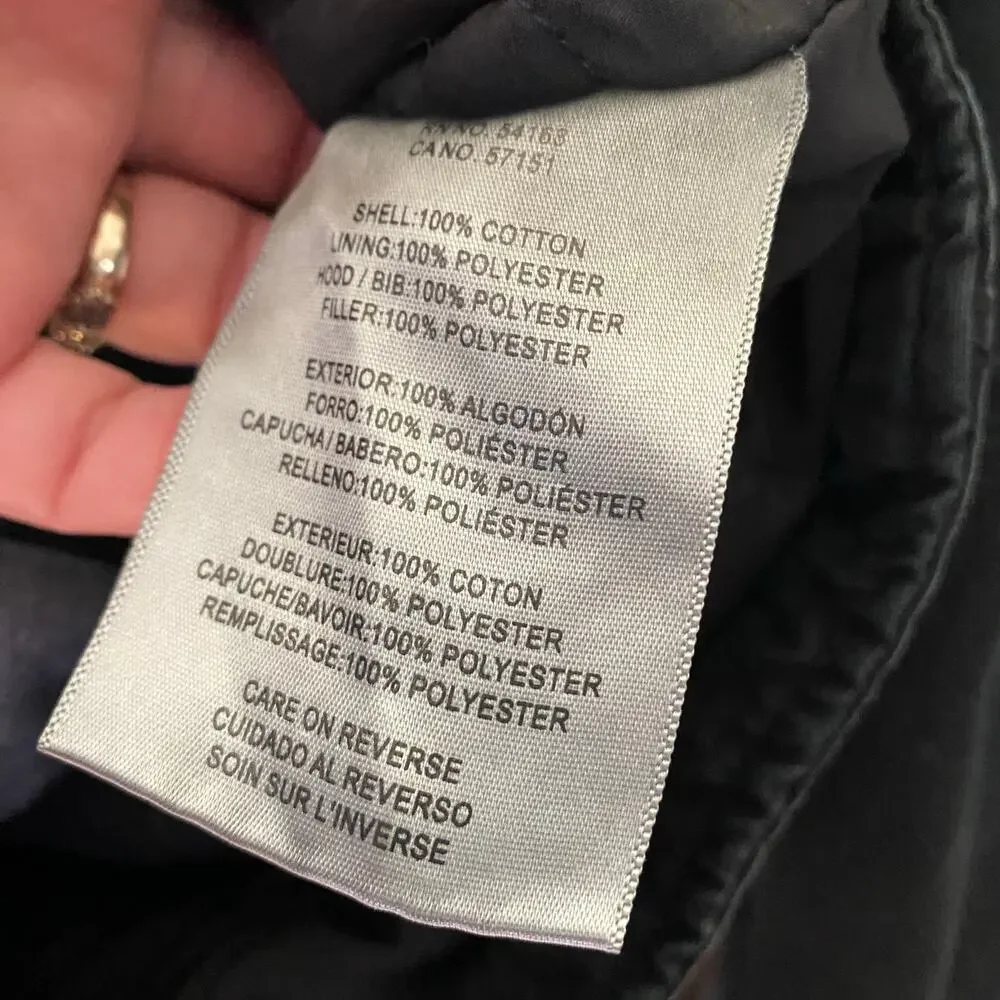 Levi's Utility Jacket Black Gray Hoodie Mens Size Medium